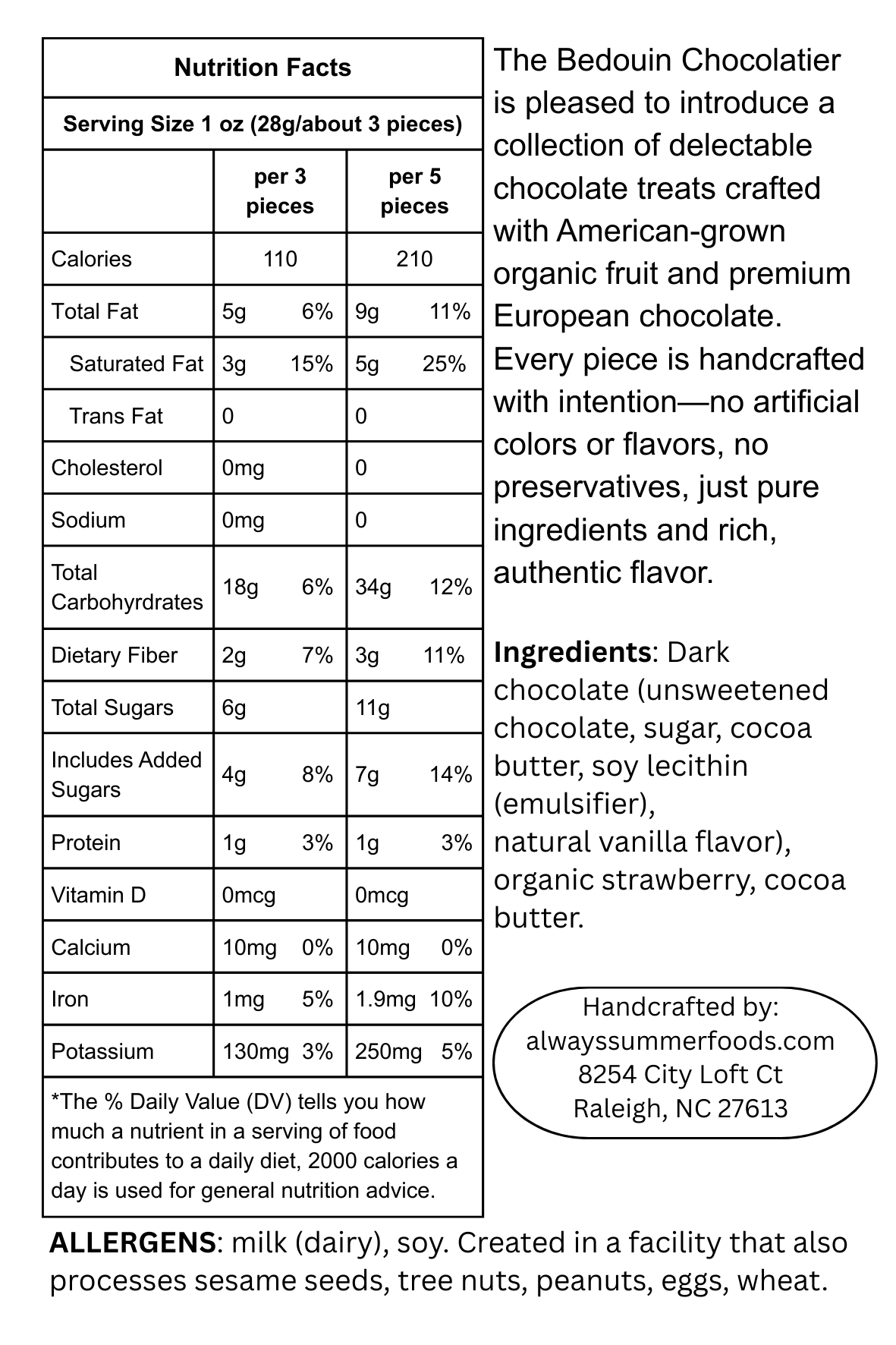 Dark Chocolate-Covered Freeze-Dried Organic Strawberries
