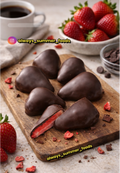 Dark Chocolate-Covered Freeze-Dried Organic Strawberries