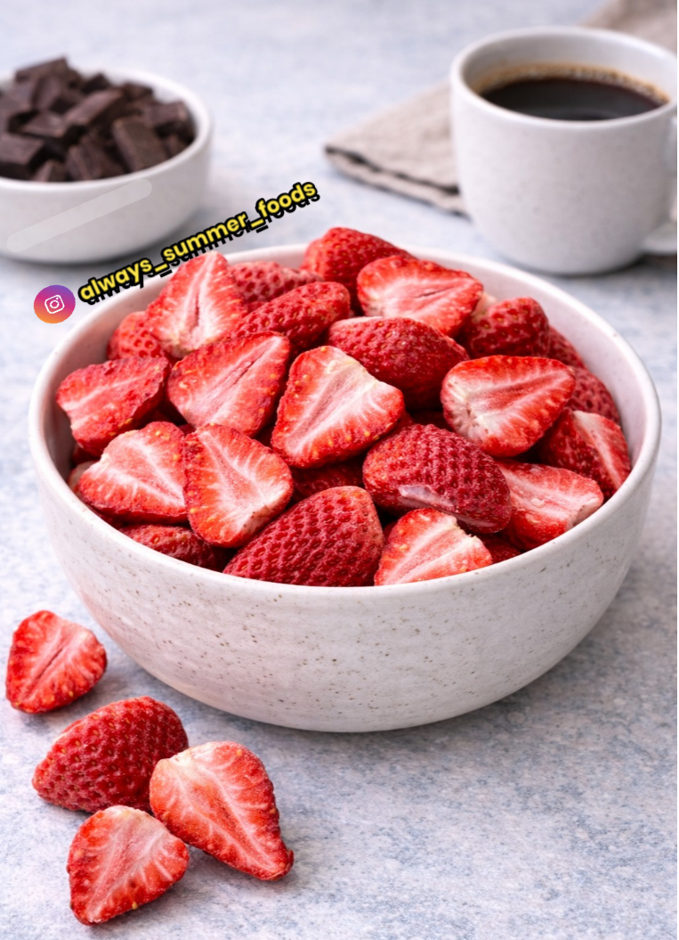Organic Strawberries, Freeze-Dried