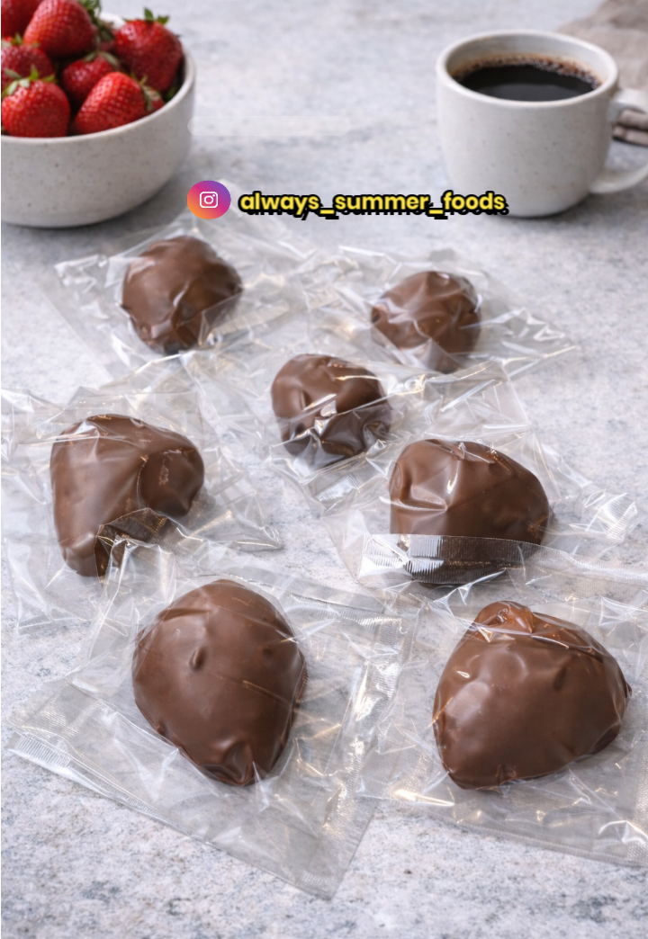 Milk Chocolate-Covered Freeze-Dried Organic Strawberries